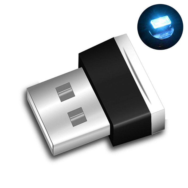 

USB светодиодная лампа для салона автомобиля, декоративная лампа USB синий
