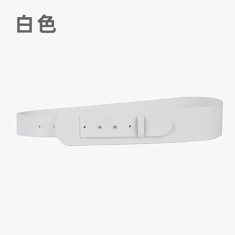 

Женский ремень из кожи, широкий, для пиджака, костюма, юбки, декоративная талия, индивидуальный женский ремень, высокое качество белый