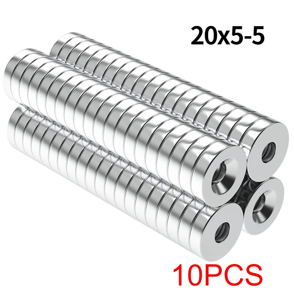 Super Strong Neodymium Magnet N35 NdfeB Permanent Magnetic imanes Round With Holes Powerful Magnets Refrigerator Magnet
