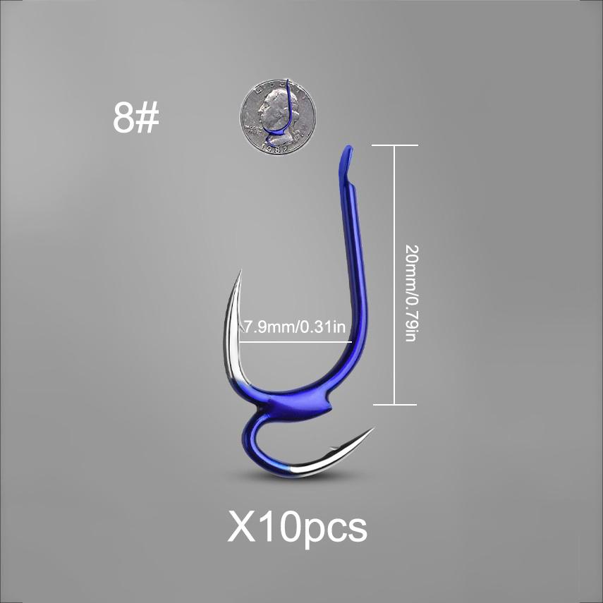 10pcs/Set Japanese Fishing Hook and Mother Hook Fishing Gear Supplies Fishing Lures