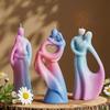 Couple Figurine Silicone Mold Valentine's Candle Silicone Mould Heat Resistant Easy Demold for Resin Casting Candle Soap