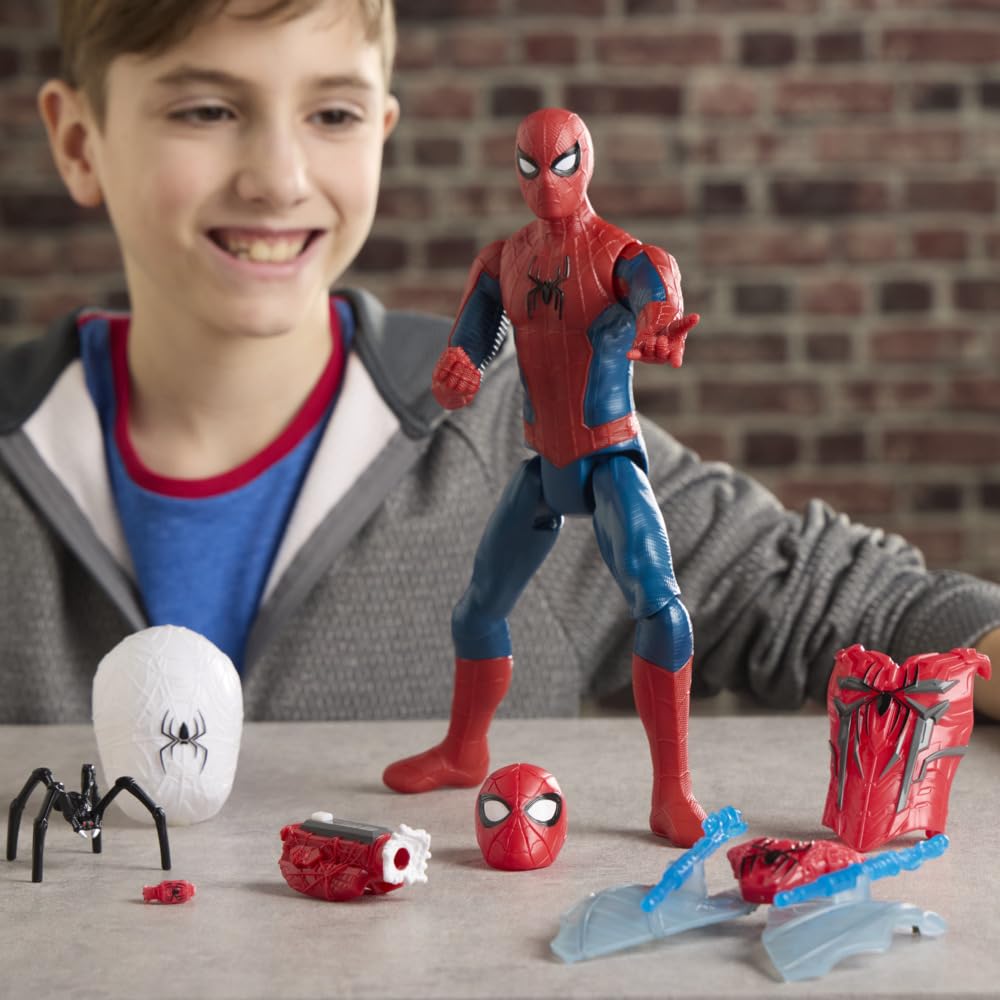 Marvel Spider-Man A New Day Titan Series 11.5-Inch Action Figure with Ultimate Mesh Gear Superhero Toy for Ages 4 and Up
