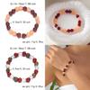 Geometric Agate Beaded Bracelet For Women Handmade Elastic Cord Jewelry For Travel Gift