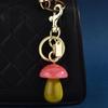 Cartoon Mushroom Keychain Car Key Holder Fashionable Keyring Pendant Bag Decoration for Stylish Women and Students
