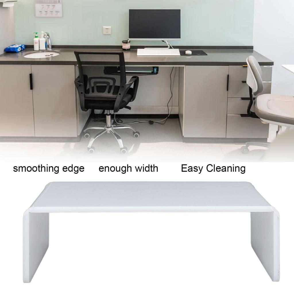 Acrylic Elevated Shelf for Desktop Smoothing Edges Easy Cleaning Acrylic Elevated Rack for Computer Monitors Dental Use