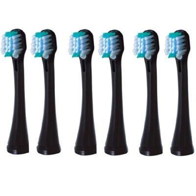Panasonic Sonic Vibration Toothbrush Replacement Brush Brush Black 2 Pieces X 3 Sets Pieces In Multi-Fit EW0909-k (6 Total)