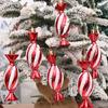 Portable Candy Cane Christmas Decors Elegant Spirals Candy Christmas Tree Hanging Ornament Home Decoration