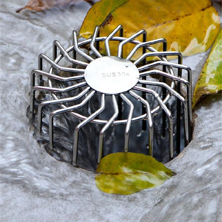 Outdoor Balcony Drainage Cover Stainless Steels Pipe Guard Leaf Debris Trap Downpipe Strainer Rain Pipe Caps Enduring