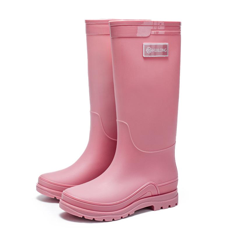 Botas de Lluvia de Caña Alta Impermeables Antideslizantes Elegantes para Mujer para Todas las Estaciones