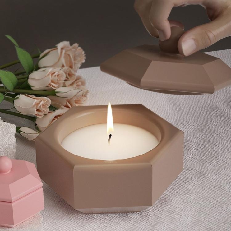 Hexagonal Storage Container Moulds Silicone Material DIY Candle Cup Moulds
