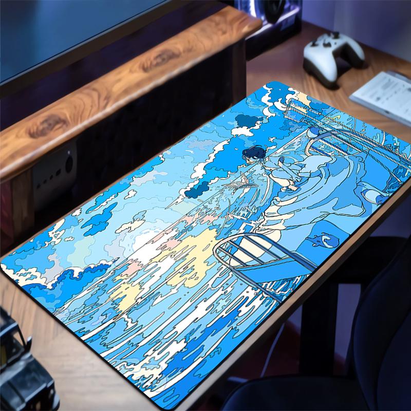 Mouse Pad Mini PC Underwater World Desk Mat Non-Slip Rubber Laptop Playmat Office Computer Gaming Accessories for Gamer Mousepad