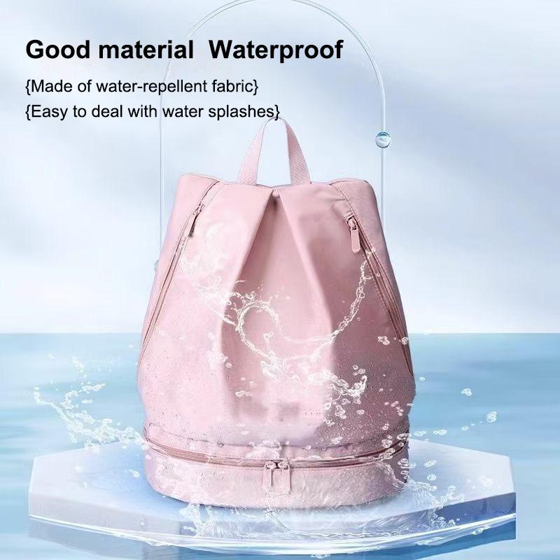 Tragbar für draußen Nasse und trockene Trennung Schwimmtasche Wasserdicht Strandaufbewahrung Sport Fitness Rucksack Schwimmtasche Herren und Damen
