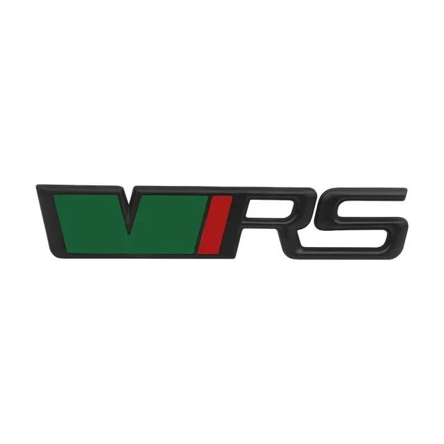 AAABV1 3D Metal Logo VRS Badge Car Trunk Front Grill Emblem For Skoda Fabia 1 MK1 Octavia 2 3 4 A7 A5 Superb RS VRS Sticker Accessories