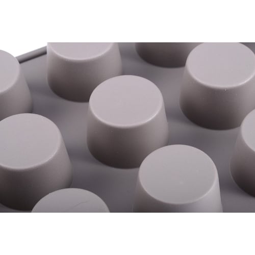 Silicone Flex Mini Muffin Pan, Silicone Mold, Cupcake Mold, Non-Stick Cake Mold, Confectionery Mold, Chocolate Mold, DIY, Sweets, 15 pieces