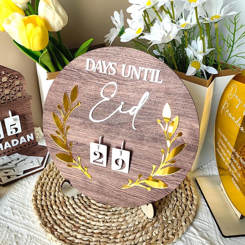 Acrylic Ramadan   Calendar  Middle Eastern Countdown  Calendar For  Eid Mubarak  Table Ornament  Muslim  Ramadan Party Gift