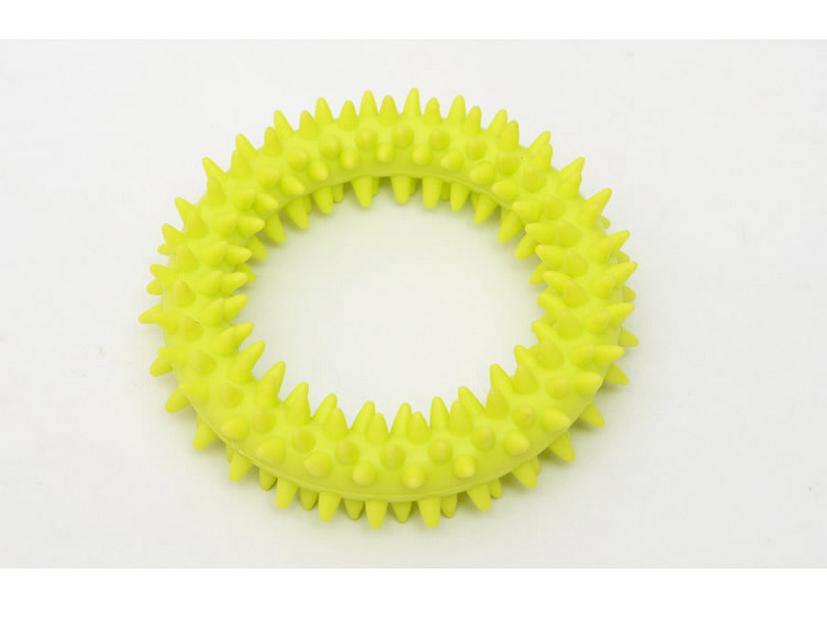 

Высококачественная экологичная игрушка-жевалка из колючей резины для кошек и собак жёлтый