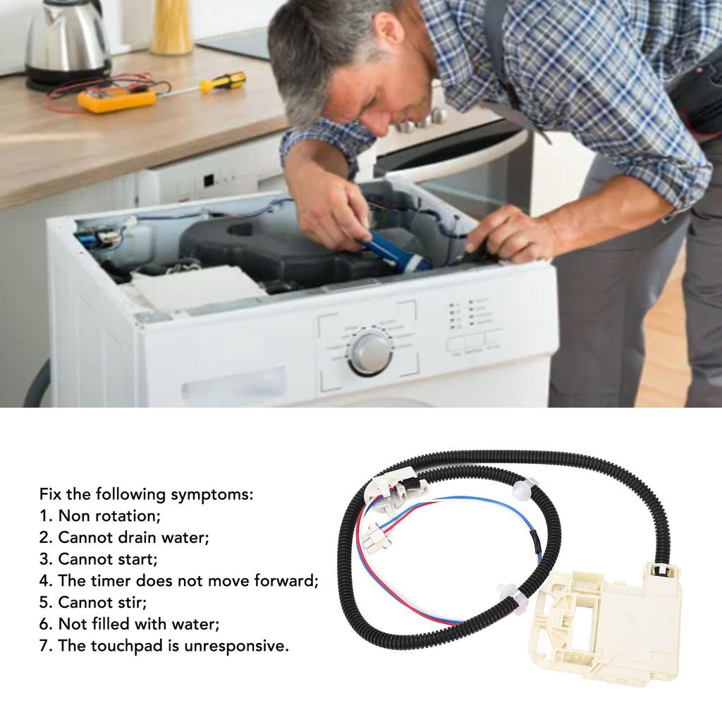 Washer Lid Lock Switch Assembly WH08X32697 Washing Machine Door Latch Assembly Replacement for GTW220ACK1WW GTW330ASK0WW