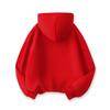 280g Children's Plain Hooded Sweatshirt - New Autumn/Winter Style, Red Tops for Boys and Girls