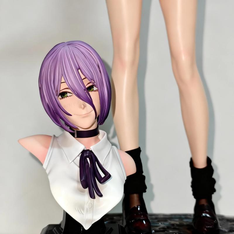 Kettensägenmann 1/6 Reze Actionfigur 32cm Exquisite PVC Doppelkopf-Statue Anime Hübsches Mädchen Modell Spielzeug Schreibtisch Deko Sammlerstück Geschenk