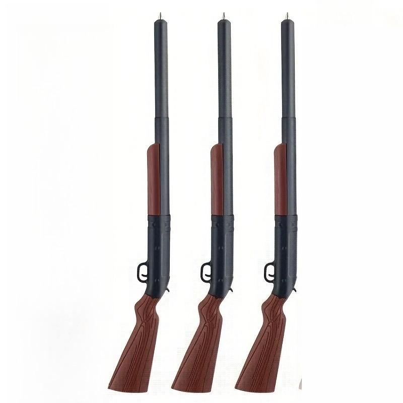 

3pcs Gun Shape Ballpoint Pen Unique Design Smooth Writing Retractable Mechanism Fun Novelty Office School Supplies Creative Gift 3pcs чорний