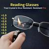 Fg Anti Blue Light Reading Glasses Metal Frame Square Frame Glasses For Men And Women +1.0 To +4.0
