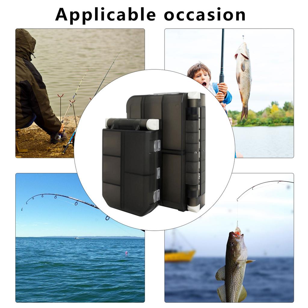 Double Sided Fishing Tackle Box Baits Lure Organizer Toolbox Fishing Tool Box for Tools Fishing Tackle Craft Part