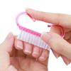Plastic Nail Brushes Mix Color Nail Hand Scrubbing Cleaning Brush Dust Cleaner Nail Art Manicure Soft Remover Tools