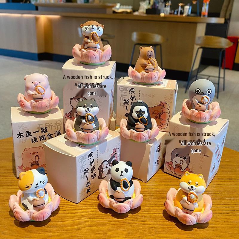 Zen Lotus Series: Cartoon Creative Desk and Car Ornament