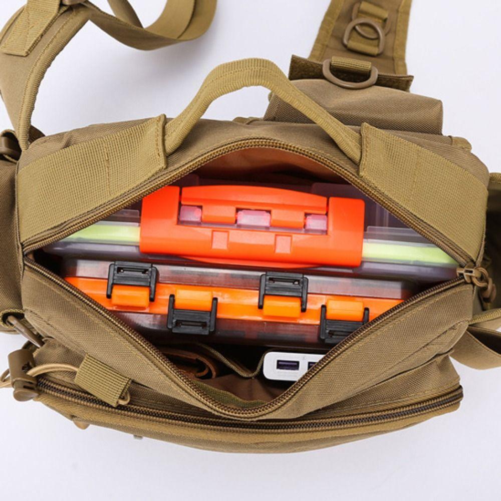 Waterproof Fishing Lure Backpack Waist Fanny Fishing Rod Lure Bag  Outdoor Camping