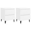 VidaXL Bedside Tables 2 Pcs White 40x35x50 Cm Engineered Wood 805870