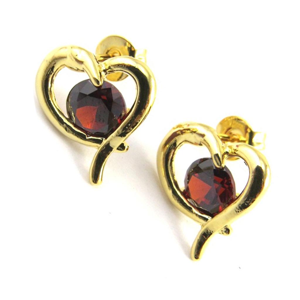 

Les Trésors De Lily [M6456] - Дизайнерские серьги Love золотисто-коричневого цвета.