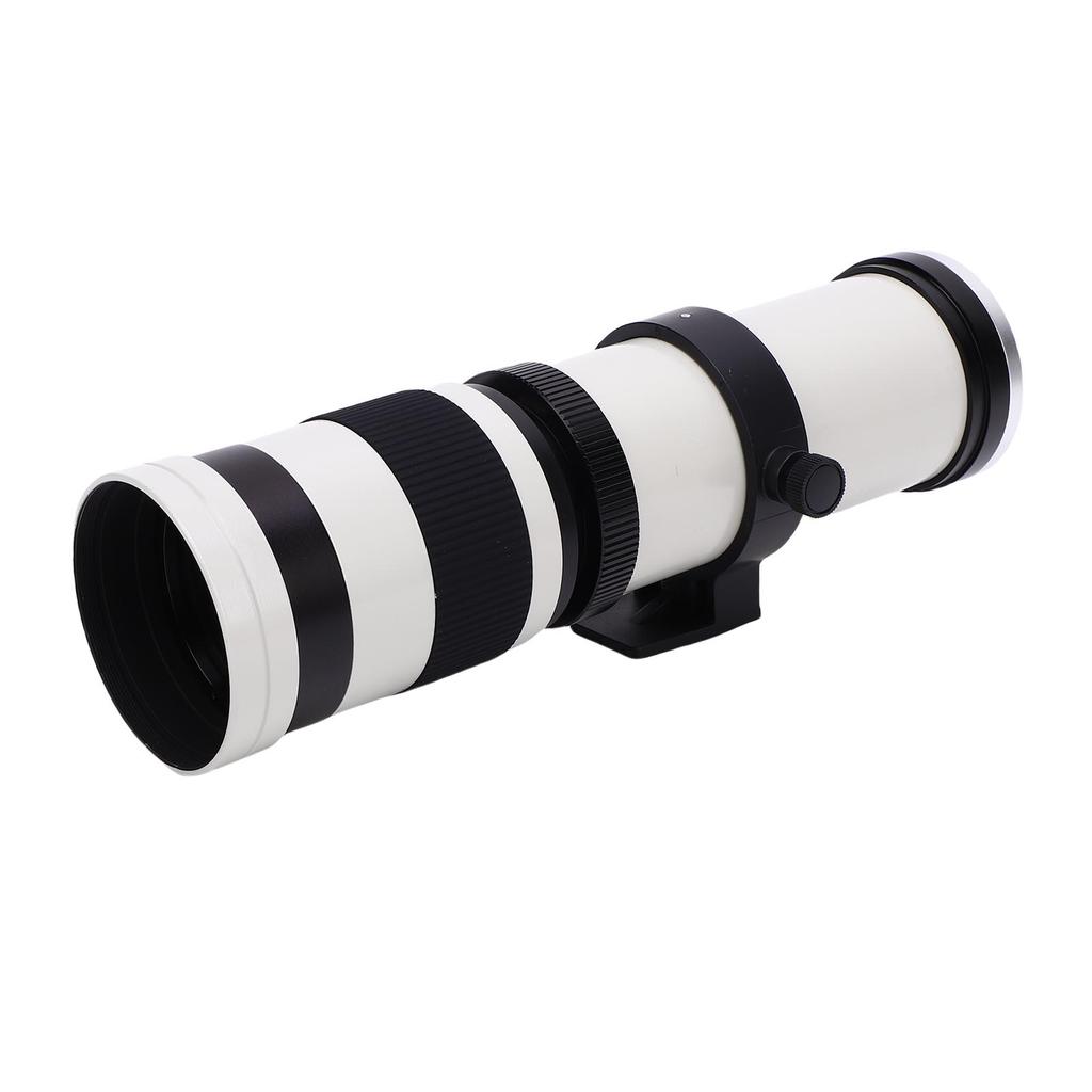Obiettivo Zoom Teleobiettivo 420 800mm F8.3 Adatto per Fotocamere con Attacco EF EF S Messa a Fuoco Manuale Obiettivo per Fotocamera Lega di Alluminio Vetro Ottico