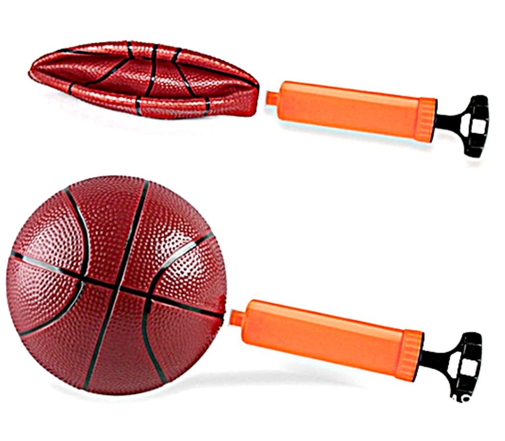 TradeWind Basketballkorb, Basketballring, Netz, Basketballbrett, Wandmontage, Wurfübung, Ball, Luftpumpen-Set, Minigröße (Schwarzer Panther