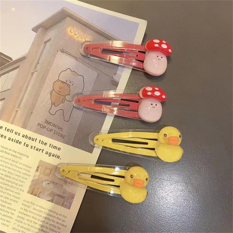 Cartoon Hair Clips Cute Transparent Bb Clips Bangs Clip Girls Hair Accessories