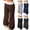 Women's High Waist Wide Leg Sweatpants Casual Loose Fit with Patchwork