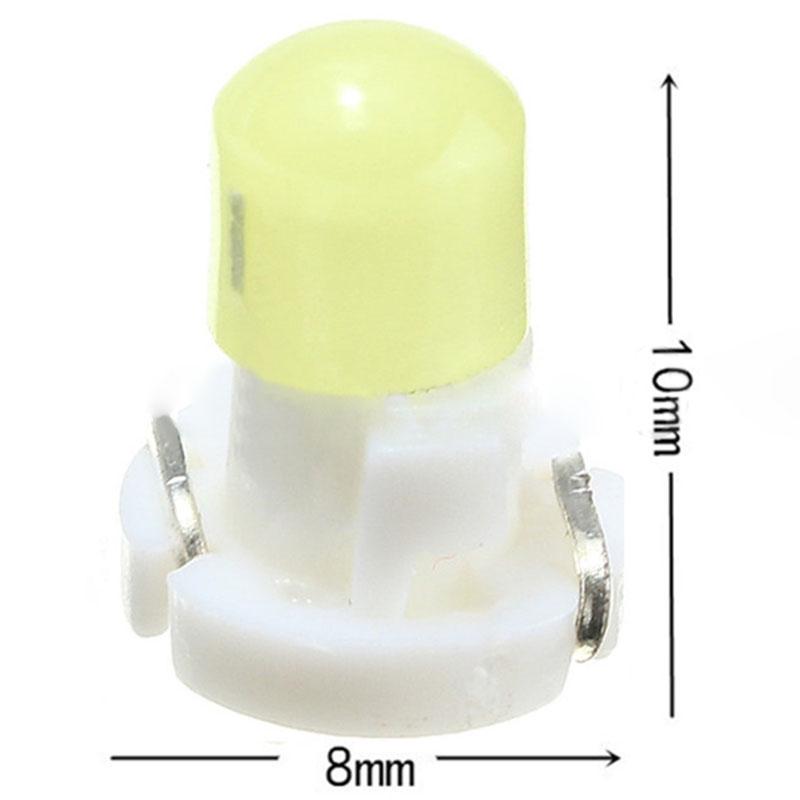 10pcs T3 Neo Wedge LED Instrument Cluster Dash Panel Climate Light Bulb White
