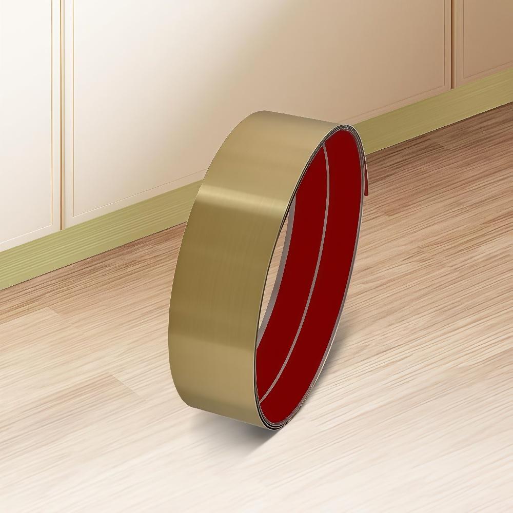 

1PC Stainless Steel Door Kick Plate Door Push Plate, Self Adhesive Kickplate for Bottom of Door, Kitchen Island Cupboard Cabinet 86cmX15cm золотий