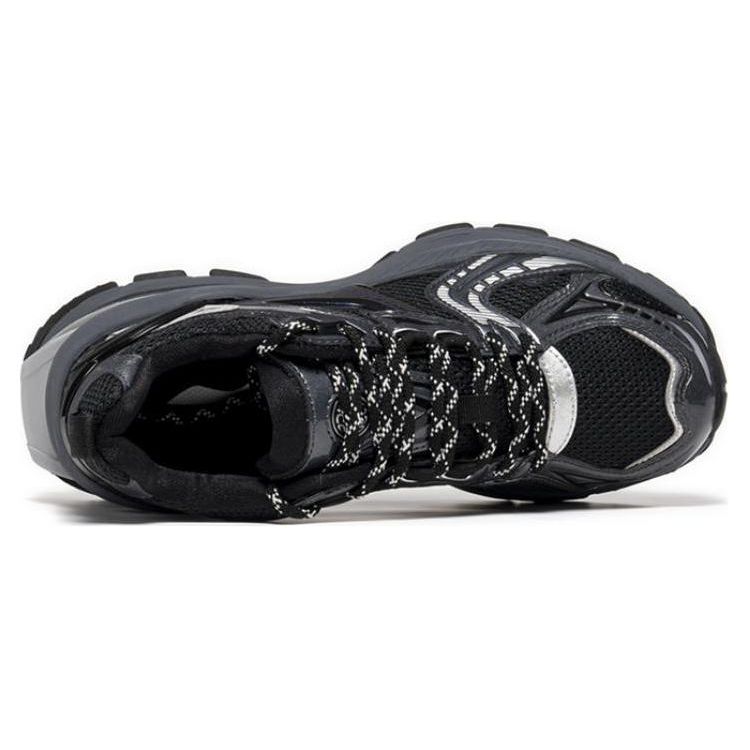 Li Ning Project C+ Comfortable Shock Absorbing Durable Low Top Sneakers Women Sneakers Black Gray AGCT134-1