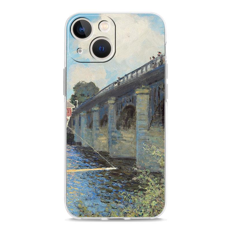 

Claude Monet Impressionism Painter Phone Case For iPhone 15 14 13 12 11 Pro Max XS X XR SE 7 8 Plus Clear Lens Protect Cover iPhone 14 Pro