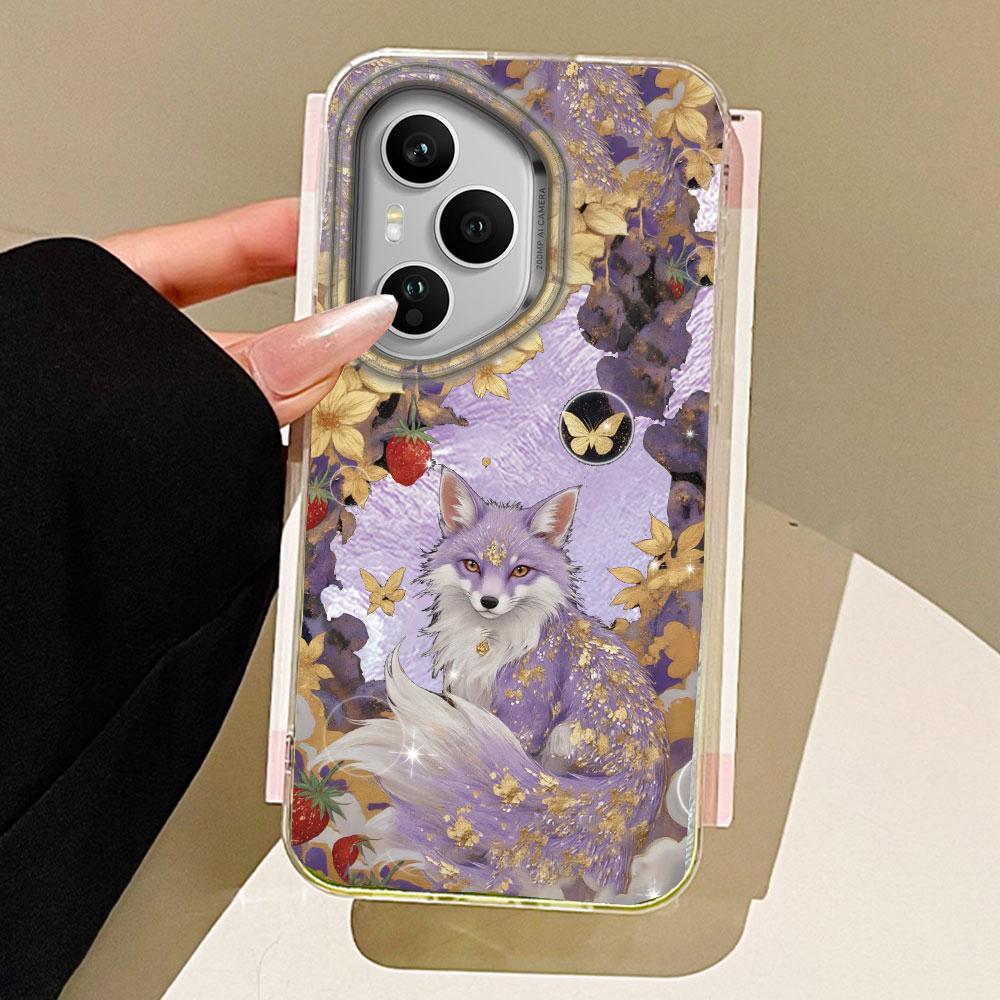 

Черный Кот Лис Вихревая Текстура Чехол для Телефона для Honor 400 200 90 Smart Pro Magic7 6 5 70 Lite X9a X9c X8b X8a X8c X7c X6c X6b Чехол Honor 200 Smart