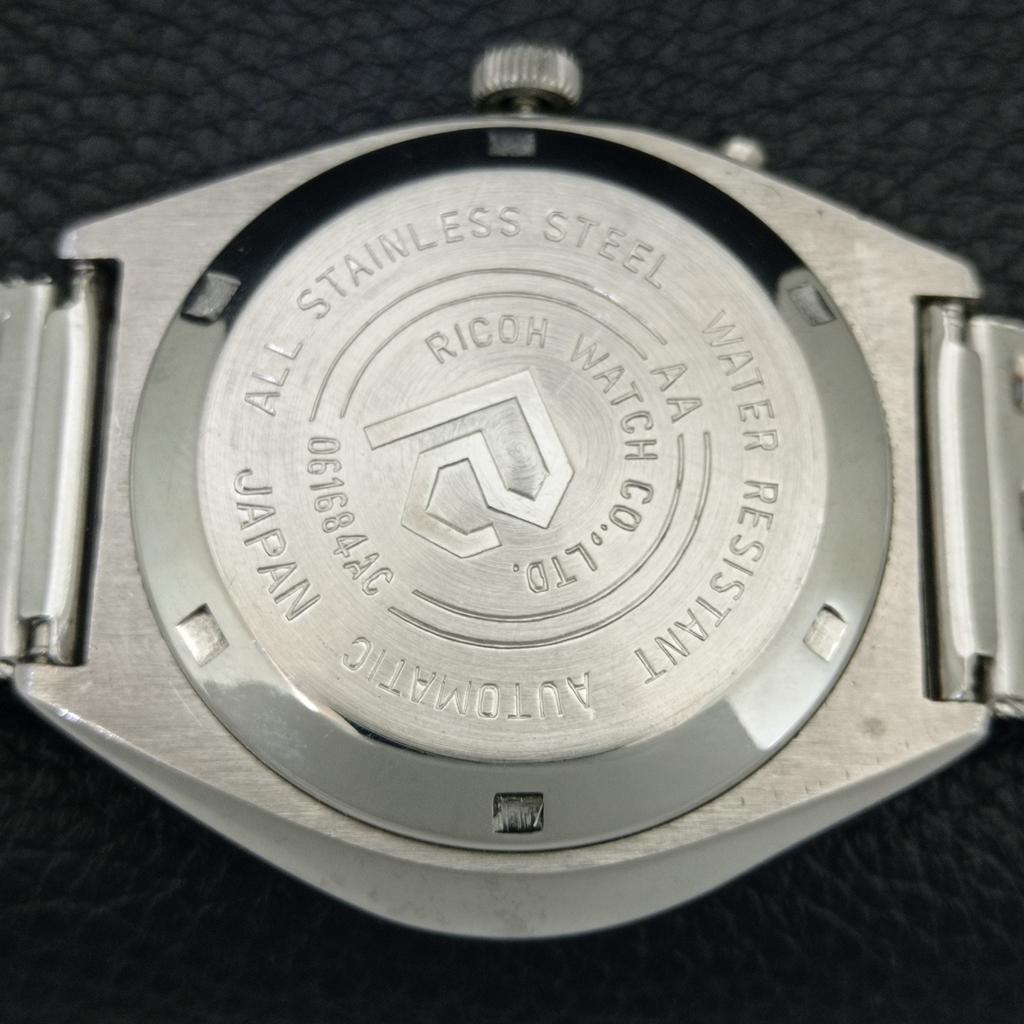 RARE VINTAGE RICOH R31 AUTOMATIC JAPAN MENS ORIGINAL DIAL WATCH A707980-1