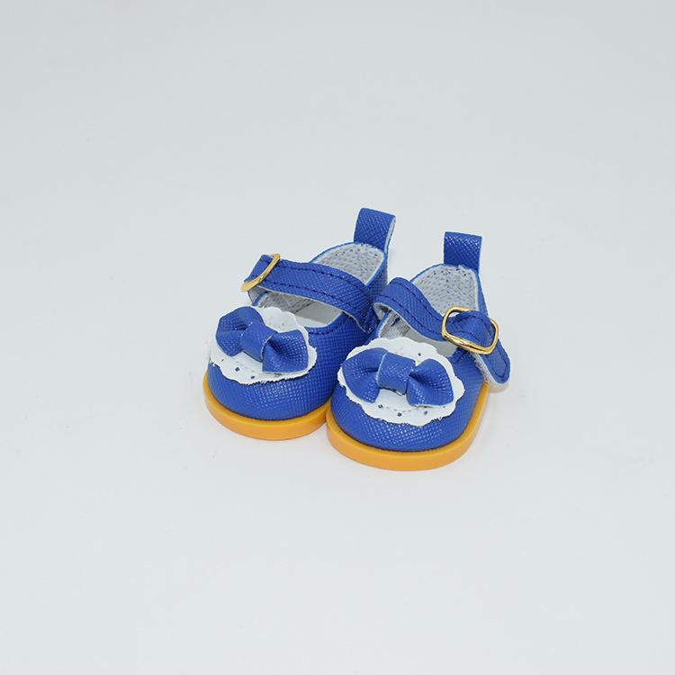 20cm Cotton Doll Bow Princess Shoes - Star Pattern Leather Dress-up Accessories