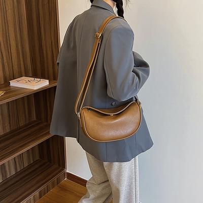 Retro High-end Underarm Bag Women's 2025 New Simple Dumpling Bag Versatile One-shoulder Crossbody Bag Drop-shipping