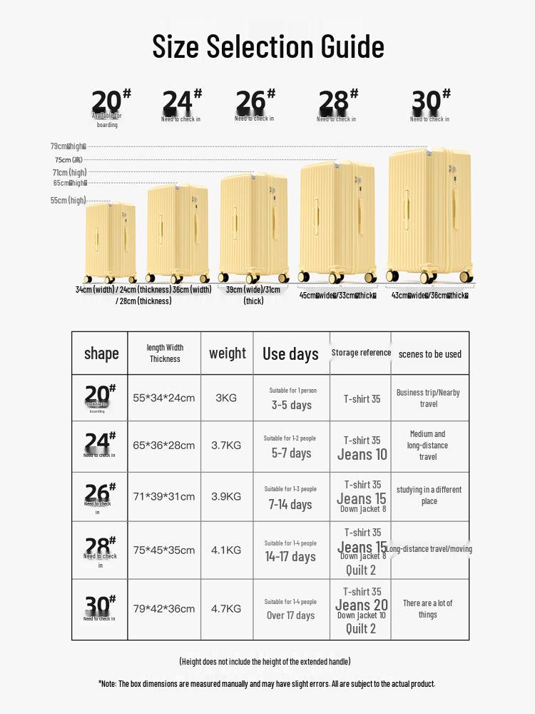 26-inch Durable Leather Suitcase with Universal Wheels and Combination Lock - Unisex Travel Trolley