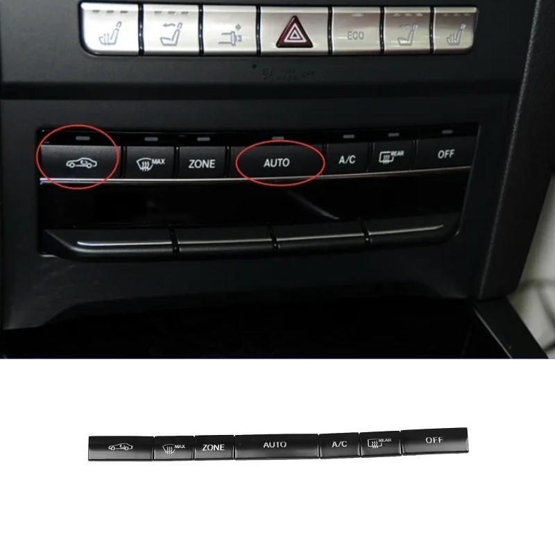 Car Sticker Console AUTO Air Outlet AC Heating Buttons Cover Sequ Decoration Trim For Mercedes Benz E Class W212 C207 2009-15