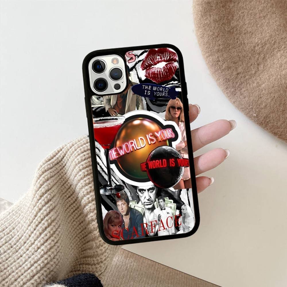 Vintage Classic S-scarface Phone Case For IPhone 11 12 13 14 15 16 17 Pro Max Plus PC+TPU Shockproof Shell