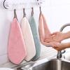 2PCS Pineapple Pattern Double-sided Absorbent Rag, Pineapple Grid Towel, Small Square Towel Without Hair Loss, Hanging Hand Towel, Kitchen Dishcloth