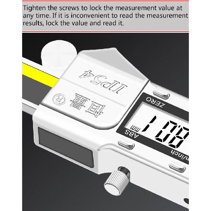 Premium External Groove Tip Digital Caliper Brake Disc Wear Measurement Tool Brake Pad Thickness Measurement Vernier Caliper
