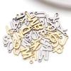 Stainless Steel 26 English Letter Pendant Charm for DIY Bracelets and Necklaces