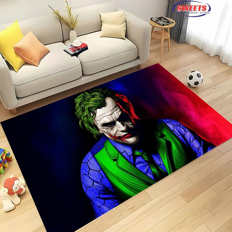 New Arrival! Classic Joker Carpet, Living Room Bedroom Office Area Children's Room of Choice, Non-slip Machine Washable Mat Gift